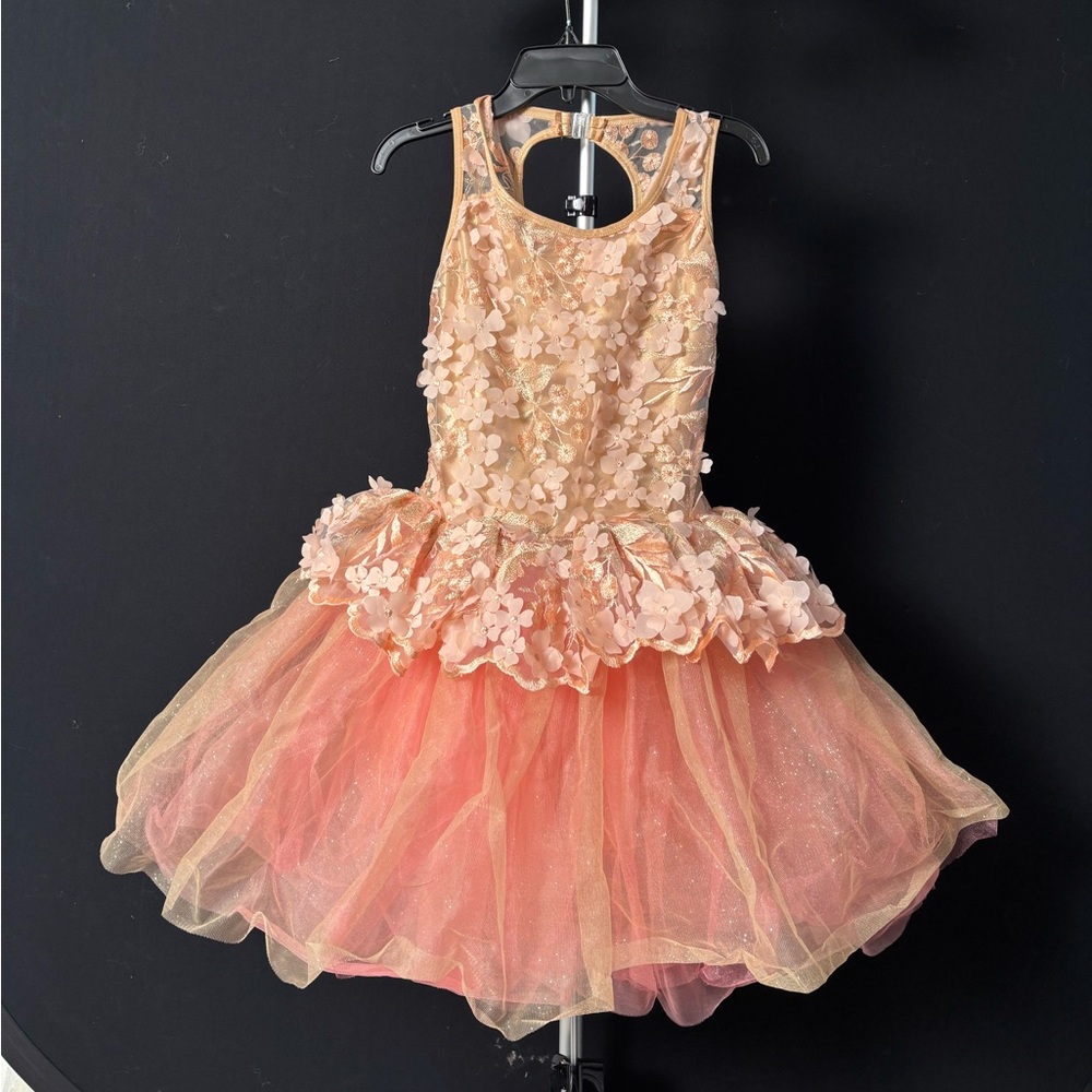 Floral Peach Ballet Dress
